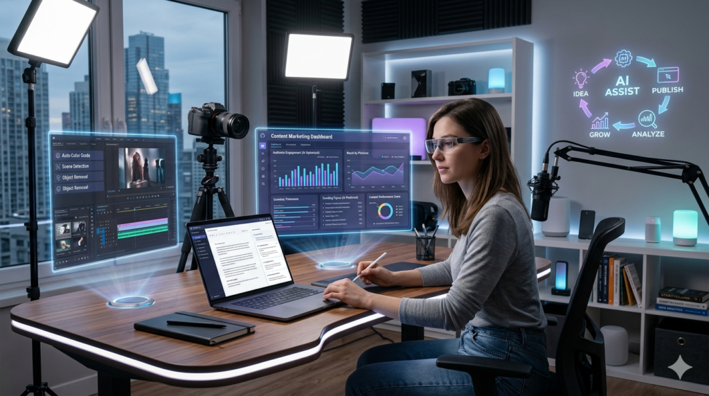AI video editing and voice generation tools